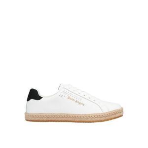 Palm Angels White Calfskin Low Top Men's Sneakers